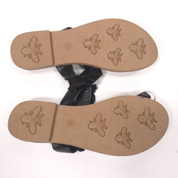 NWOB‎ Women's Pineapple Pearl Rhinestone Beach Slides Flat Toe Sandal Size 40 - Picture 5 of 6